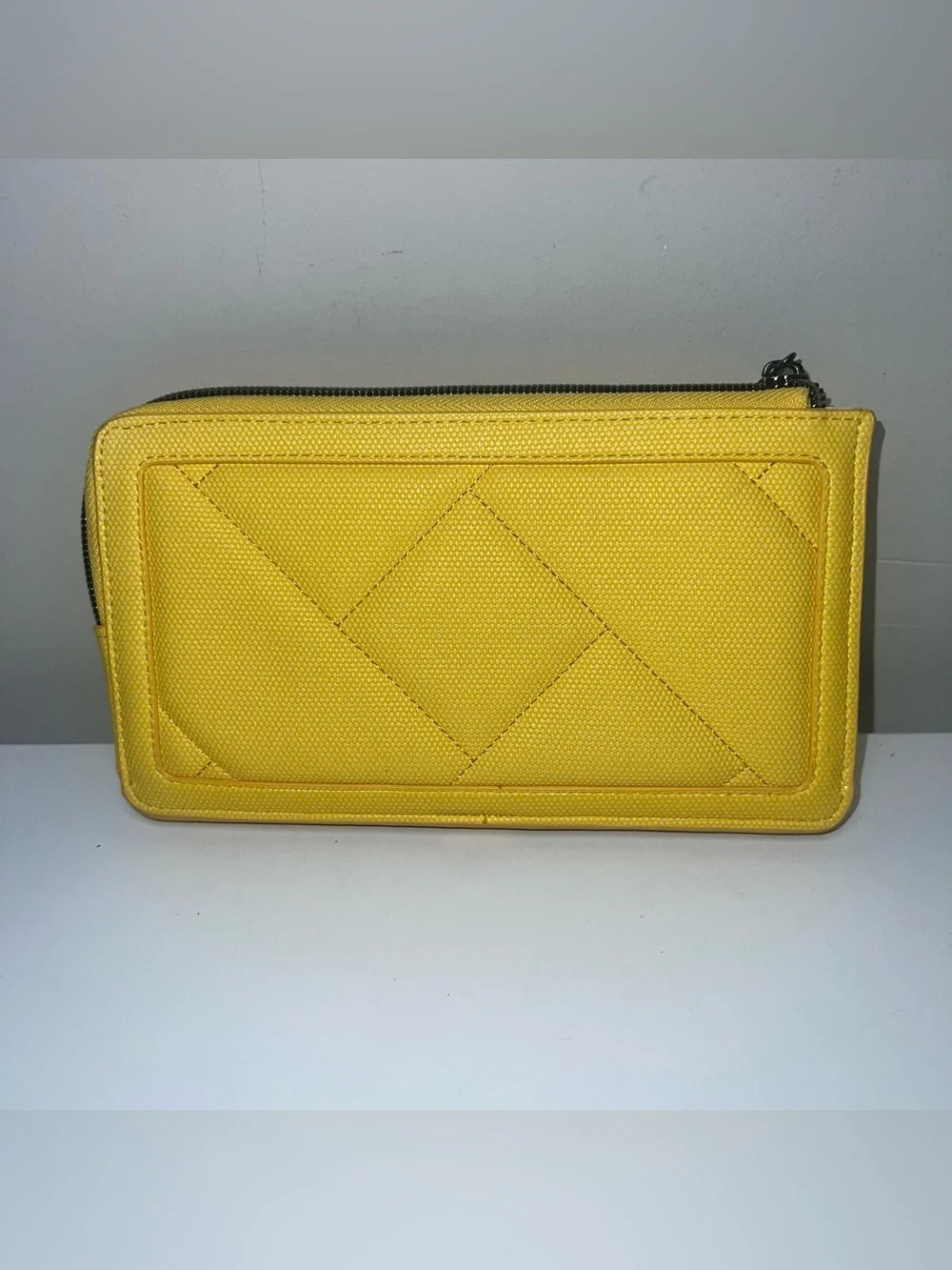 lug Quilted Zip Wallet in Sunny Yellow